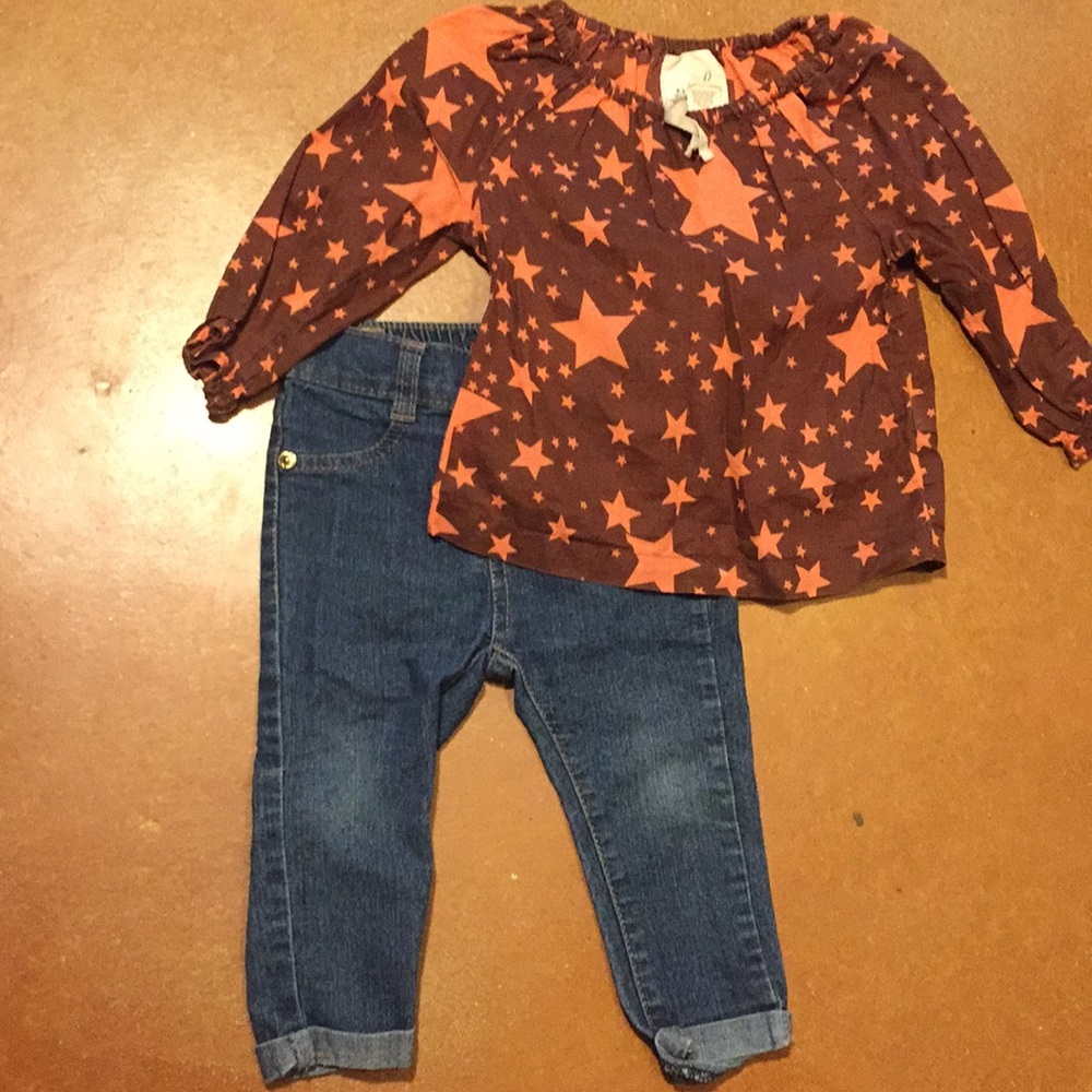 Fall outfit bundle! 7 jeans & Peek shirt